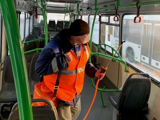 Салоны автобусов в Лабытнанги ежедневно дезинфицируют из-за пандемии