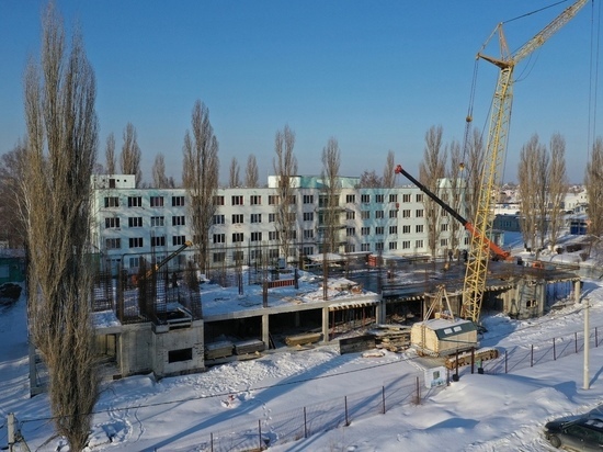 Губернатор Воронежской области выложил фотографии строительства поликлиники в Новой Усмани