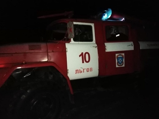 В Курской области при пожаре в деревне Большая Орловка