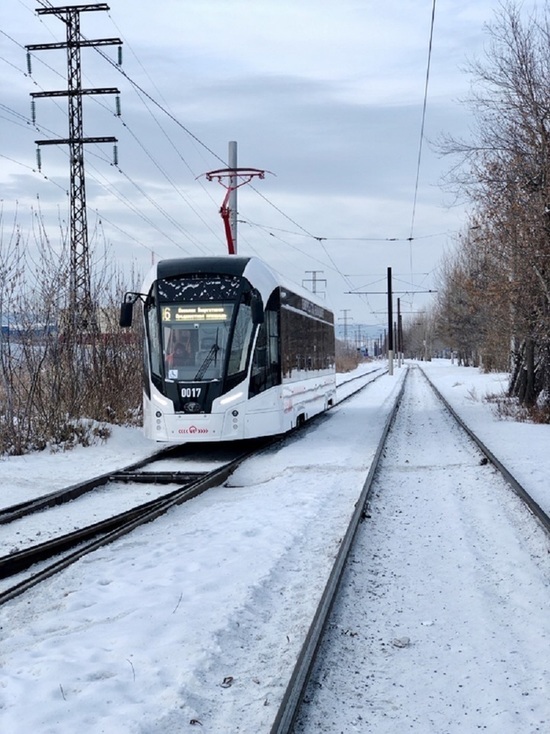 В Красноярске трамваи модели «Львенок» начали курсировать по маршрутам №5 и №6