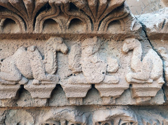 Археологов изумили обнаруженные изображения верблюдов в древнем храме