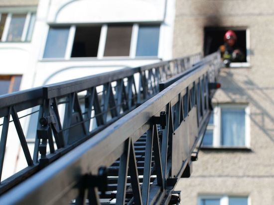 Двух мурманчан спасли из пожара в квартире на Беринга