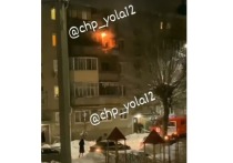 Вечером 27 января при пожаре в квартире в Йошкар-Оле пострадали люди.