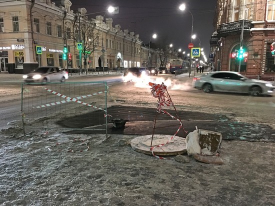 На главной улице Саратова ночью пропал столб