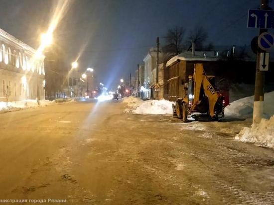 Мэрия Рязани назвала улицы, с которых вывезут снег в ночь на 29 января