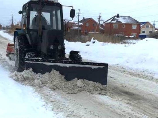 В частном секторе Октябрьского района очистили дороги от снега