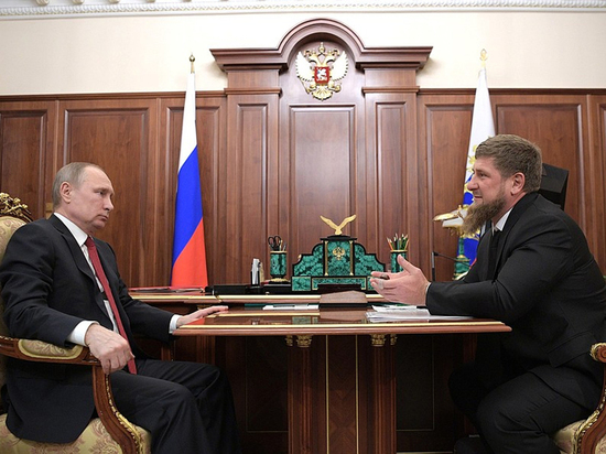 Кадыров доложил о ситуации в Чечне на встрече с Путиным