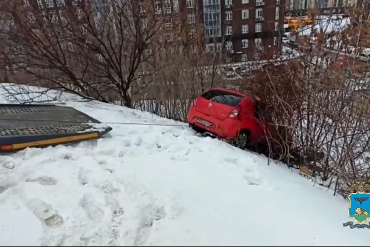 В Белгороде улетевший с нового моста 