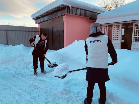 Серпуховскому Дому ветеранов помогли молодогвардейцы