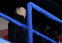 Американский телеканал NBC показал президента России Владимира Путина, следившего за церемонией открытия Олимпиады-2022 в Пекине