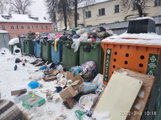 Жители Смоленска жалуются на мусорные завалы возле жилых домов