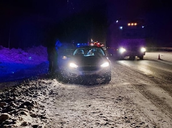 Грузовик сбил насмерть пешехода, перебегавшего М-5 возле Сысерти