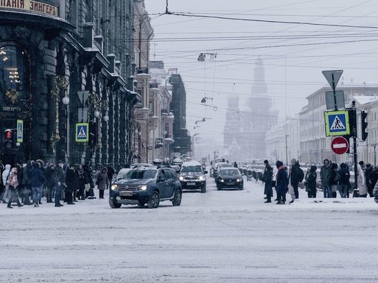 Плюсовая температура и мокрый снег придут в Петербург 10 февраля
