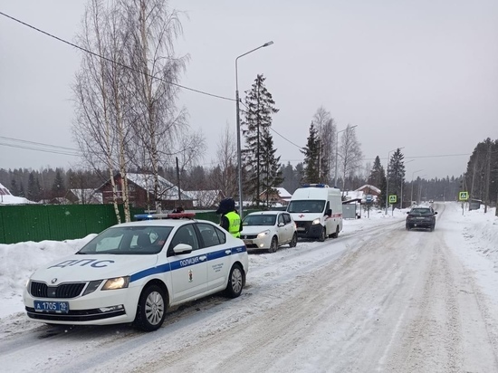 В Карелии автоинспекторы спасли замерзающую женщину