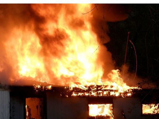 Женщина получила ожоги во время пожара в бане в Гатчине