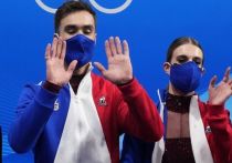 Французские фигуристы Габриэлла Пападакис и Гийом Сизерон стали победителями соревнований танцоров на Олимпийских играх в Пекине
