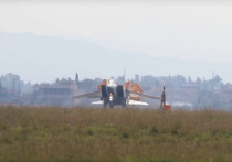 Дальние бомбардировщики Ту-22М3 и высотные перехватчики МиГ-31, вооруженные гиперзвуковыми ракетами «Кинжал», впервые прилетели на российскую авиабазу Хмеймим в Сирии