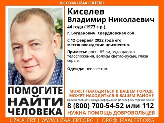 Полиция разыскивает жителя Богдановича, исчезнувшего 6 дней назад