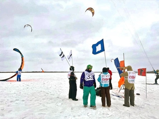 Под Курском стартовали соревнования по зимнему парусному спорту – сноукайтингу
