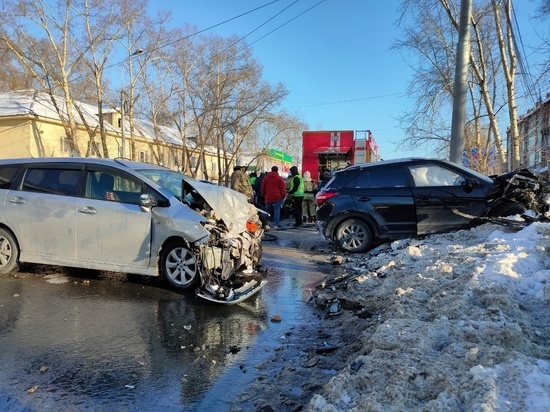 Двое детей пострадали в ДТП на Каштаке в Томске