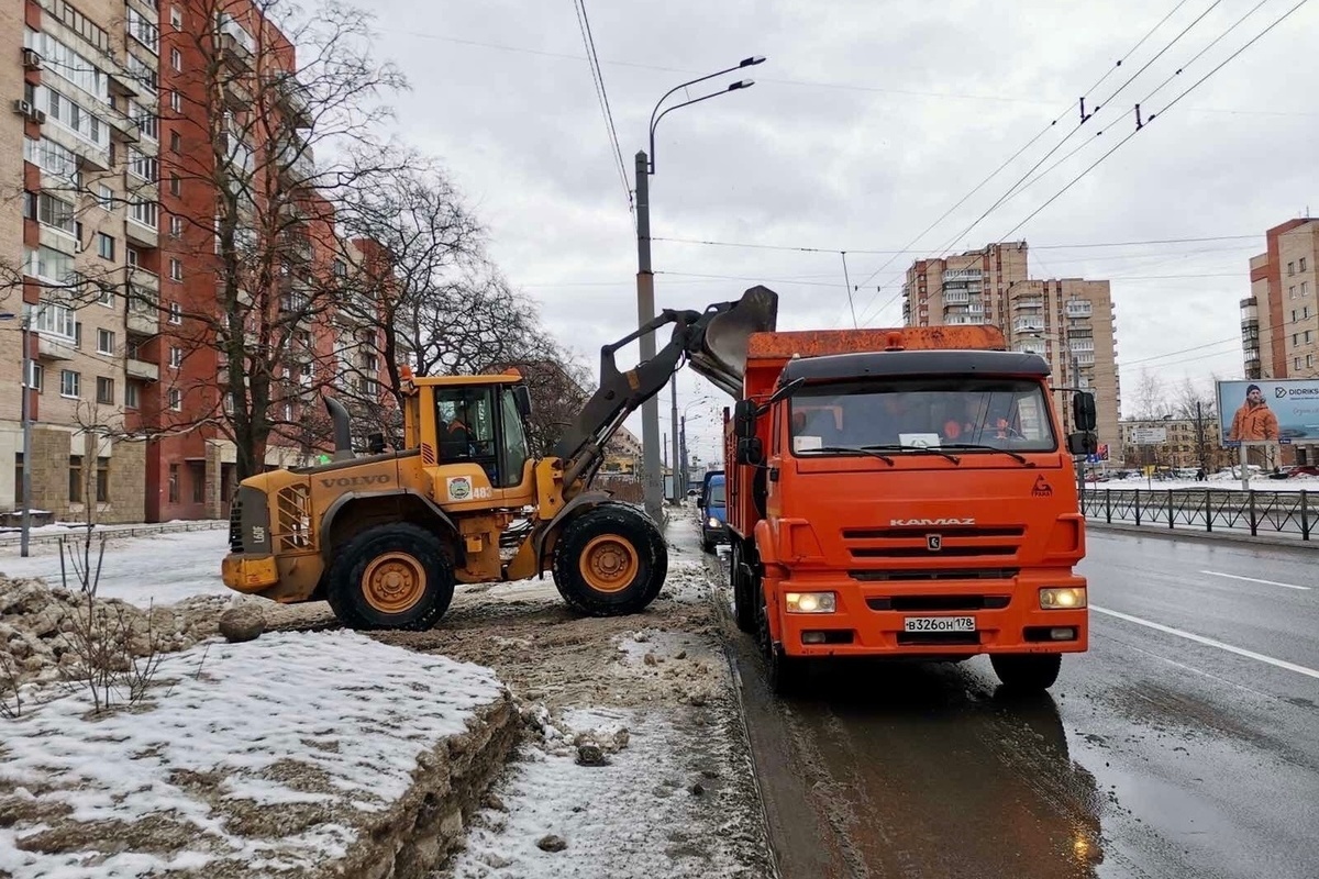 санкт петербург уборка снега