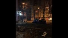 Взрыв в центре Луганска: машина улетела вверх ногами