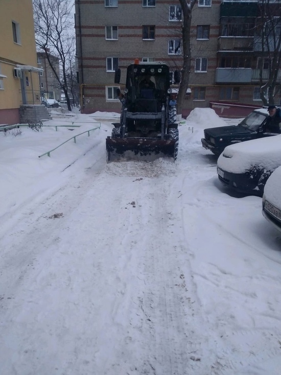 Тамбовчан предупредили об уборке снега на Полынковской