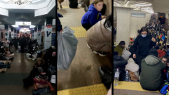 Люди спрятались от войны в метро Харькова: кадры бомбоубежища