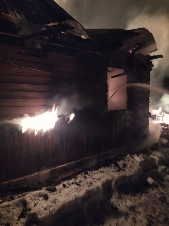 В Ивановской области семья осталась без крова из-за пожара