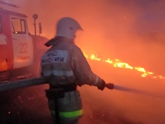 В Смоленской области пожарные несколько часов боролись с огнем в доме
