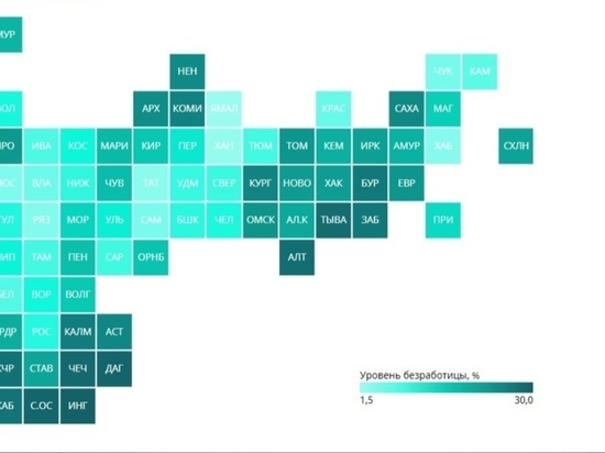 Забайкалье стало 77 в рейтинге регионов по уровню безработицы в РФ