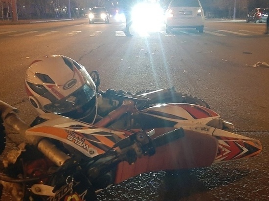В Хакасии произошло первое в этом году серьезное ДТП с мотоциклистом