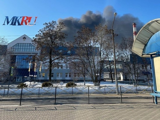 В Рязани произошёл пожар на нефтезаводе