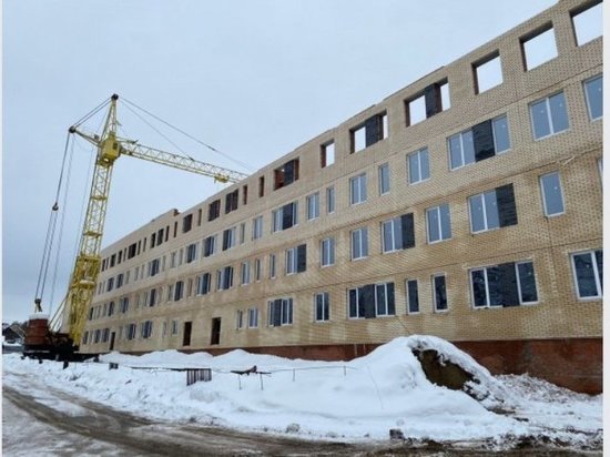 В Воткинске уже на 40% завершили строительство новой поликлиники