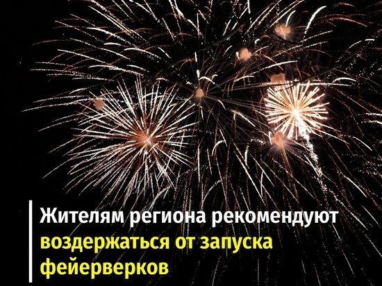 В Курской области власти просят жителей отказаться от стрельбы фейерверками