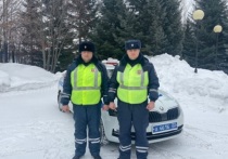 В Барнауле экипаж ДПС помогли девушке, у котором сломался автомобиль