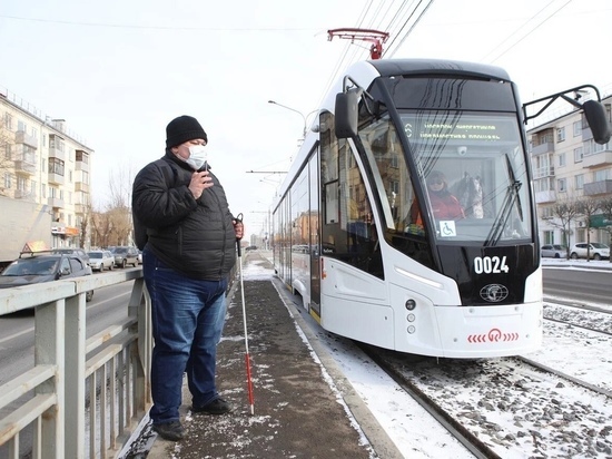 Трамваи «Львенок» в Красноярске научились «разговаривать» с маломобильными пассажирами