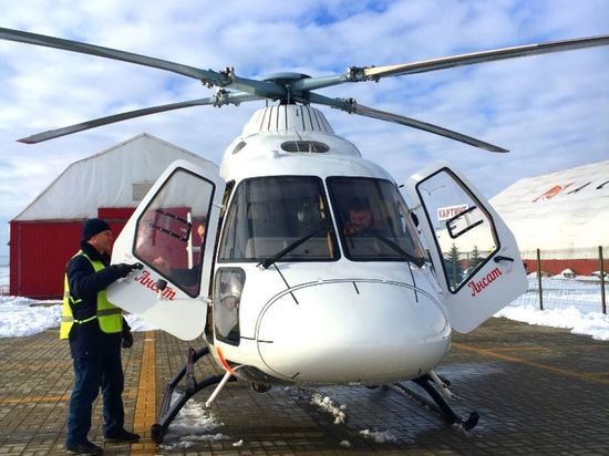 В Белгороде вертолет санавиации перевез уже 9 пациентов