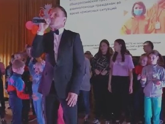 В Курскую область приехал Никита Малинин поддержать детей-сирот из Донбасса