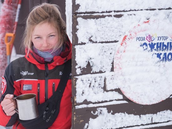 Марина Крошкина — единственная в сочинском лыжном патруле