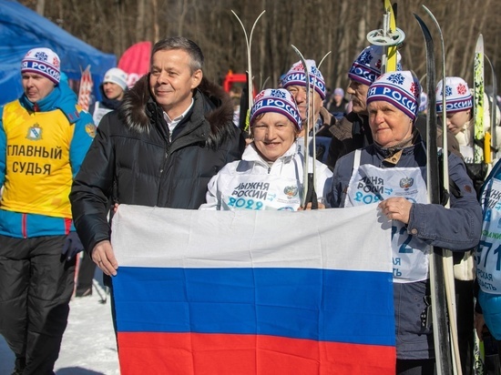 В Курске состоялась юбилейная «Лыжня России»