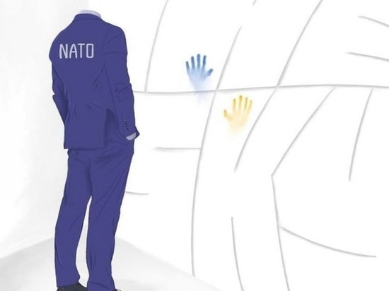 Верховная рада Украины изобразила НАТО безголовым мужчиной