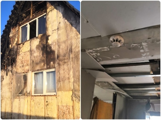 Многодетная семья чудом спаслась из пожара под Новосибирском
