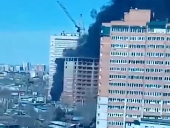 Столб чёрного дыма увидели читинцы в центре города