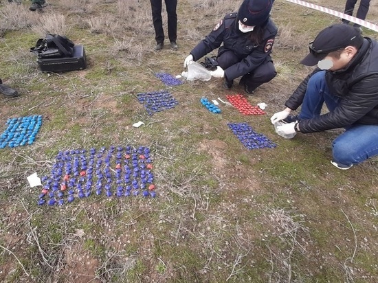 В Калмыкии у жителя Новгородской области изъяли крупную партию наркотика