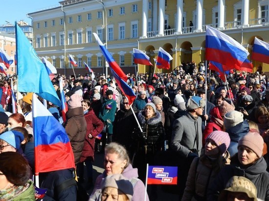 В Нижнем Новгороде прошел концерт-митинг в честь восьмой годовщины воссоединения  Крыма с Россией
