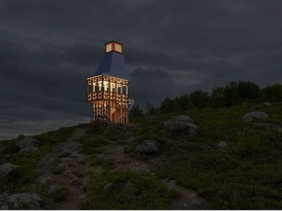 В Мурманске построили маяк на сопке Достоевского