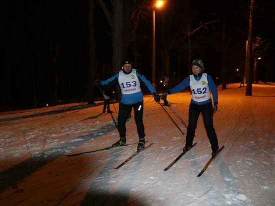 В Вишнёвой гонке в Уварове приняли участие 170 лыжников