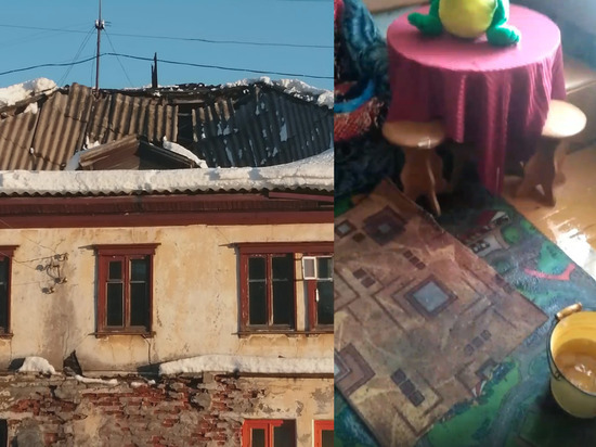 В аварийном доме в поселке Карелии рухнула крыша