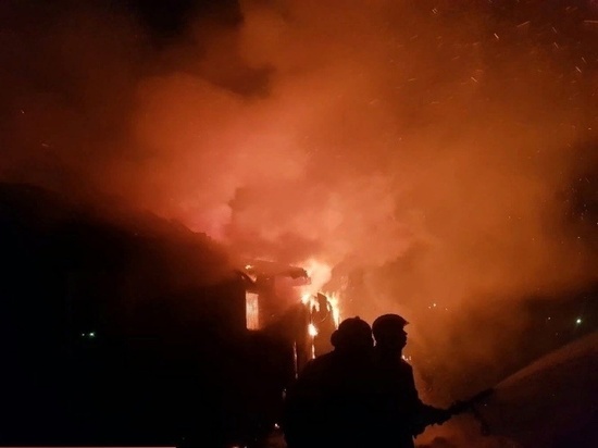С пожаром в частном доме в деревне Мирюля боролись 12 человек